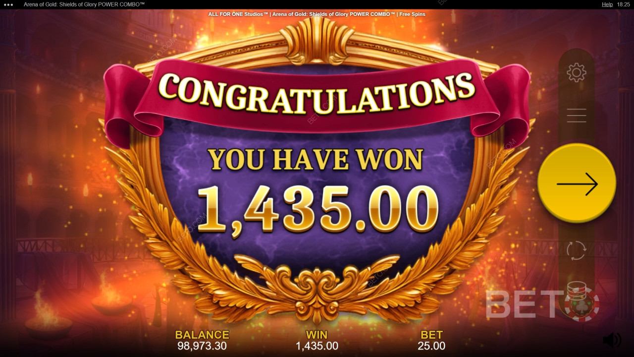Vyhrajte 10 000x svou sázku v Aréně zlata: Zlaté štíty: Shields of Glory Power Combo Video Slot!