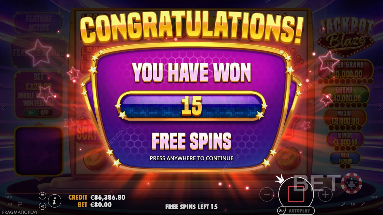 Vyhrajte 5 000x svou sázku ve hře Jackpot Blaze Slot!