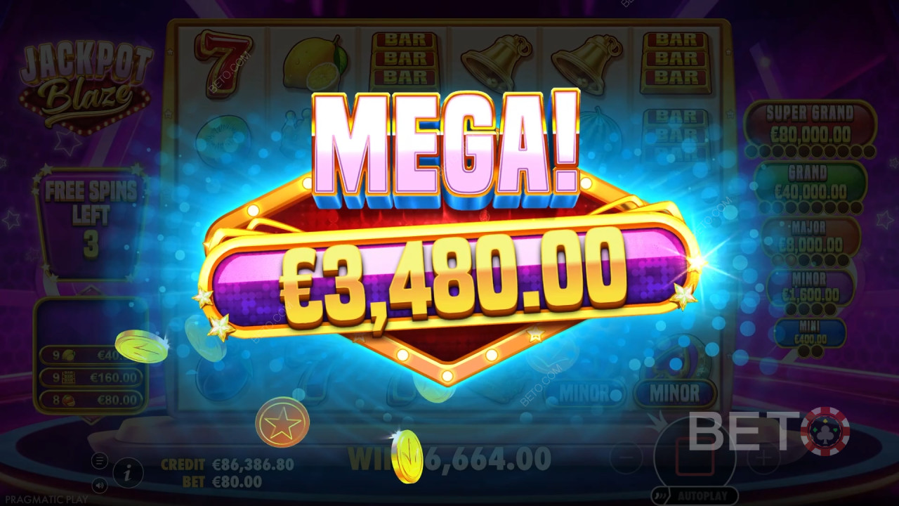 Vysvětlení bonusových funkcí v Jackpot Blaze od Pragmatic Play