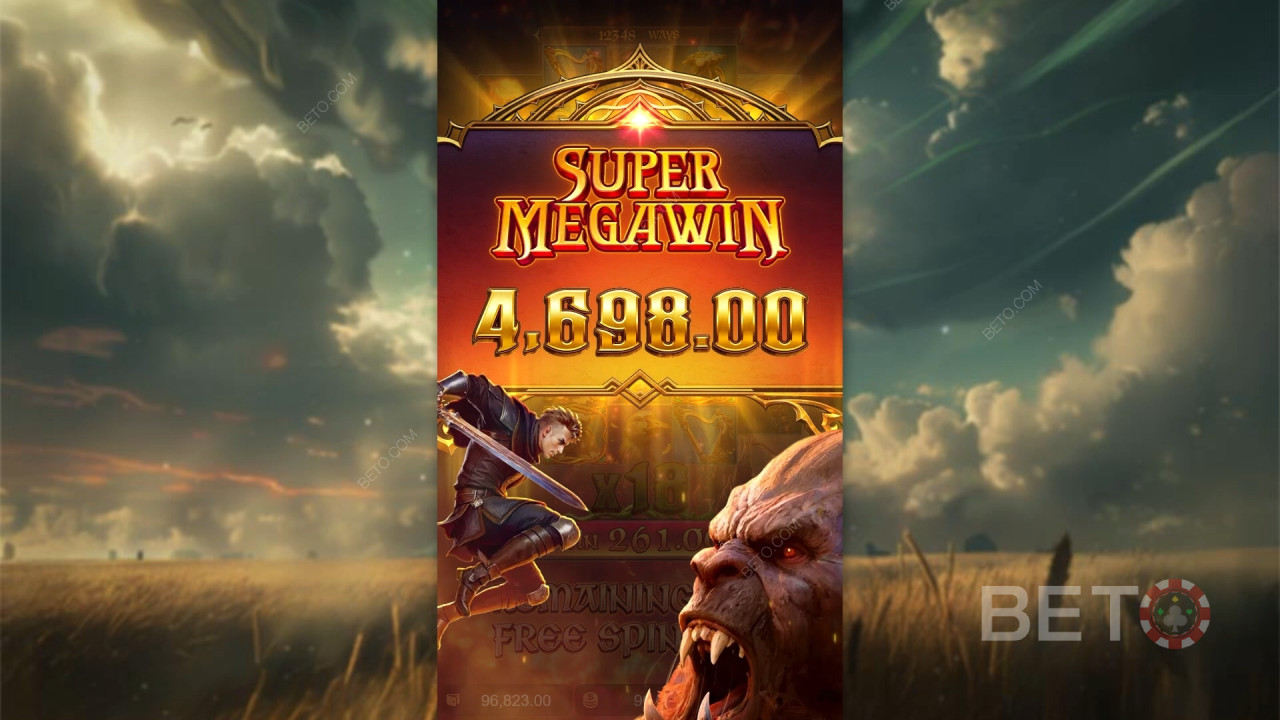 Vyhrajte 10 000x svou sázku ve hře Jack the Giant Hunter Slot Online!