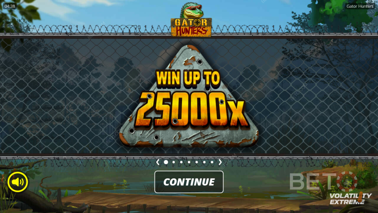 Vyhrajte 25 000násobek své sázky ve hře Gator Hunters!
