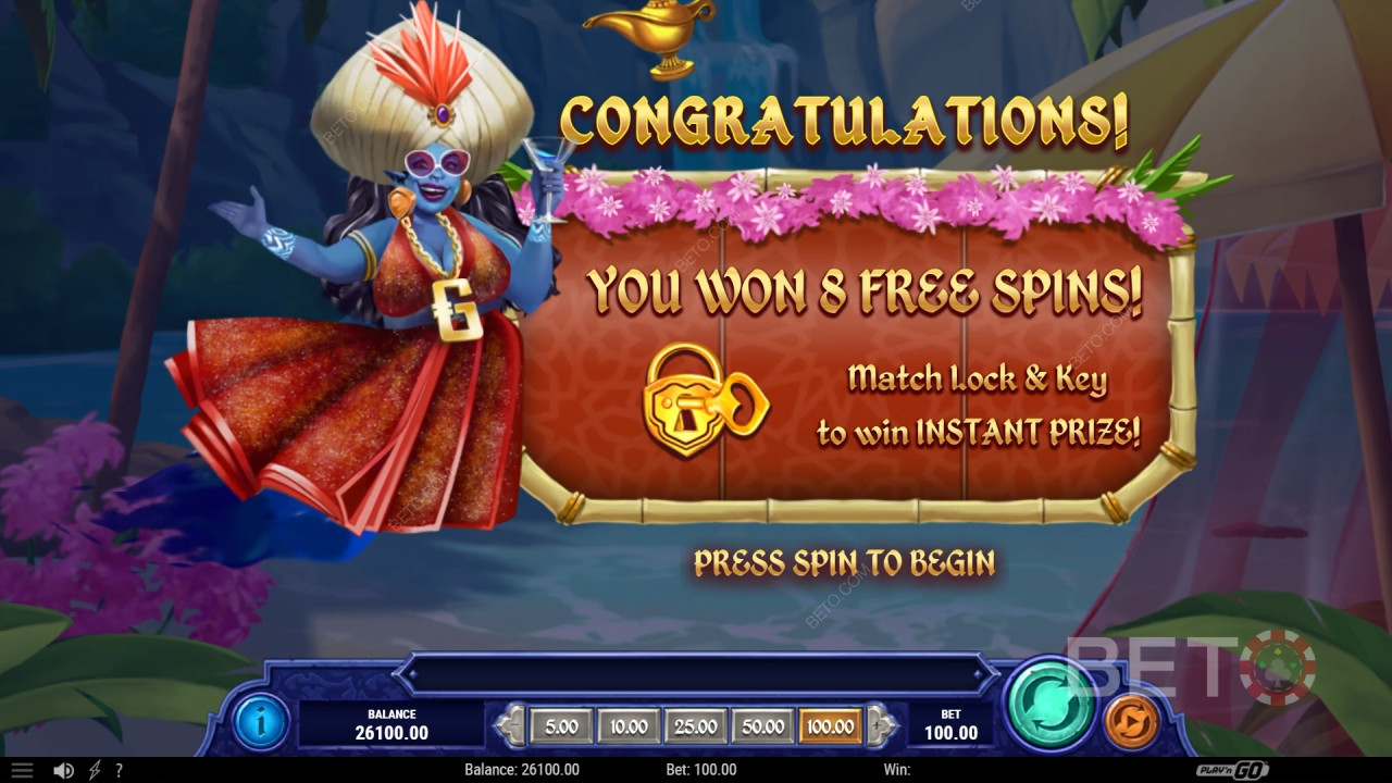 Vyhrajte 1 234x svou sázku ve slotu 1001 Mystery Genie Fortunes!