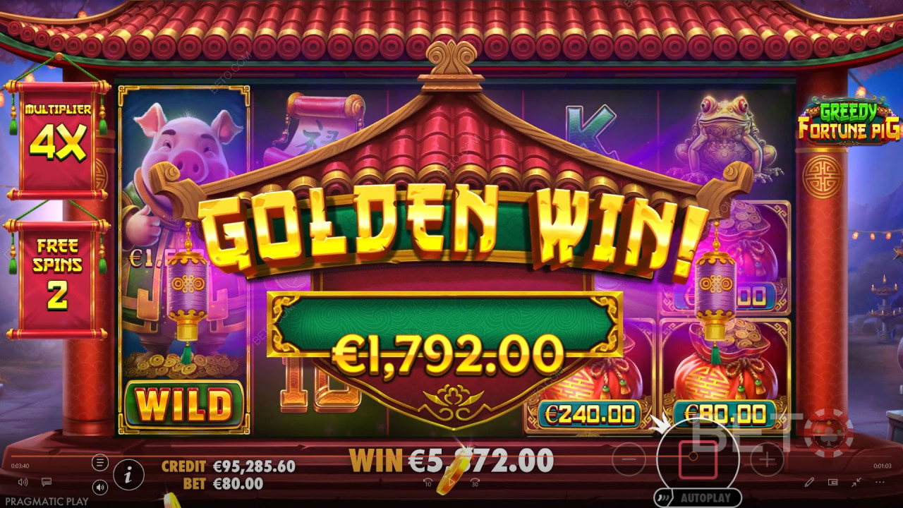 Vysvětlení bonusových funkcí ve hře Greedy Fortune Pig by Pragmatic Play