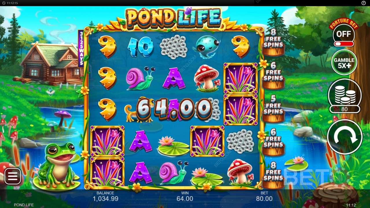 Vyhrajte 5 000x svou sázku v online automatu Pond Life!