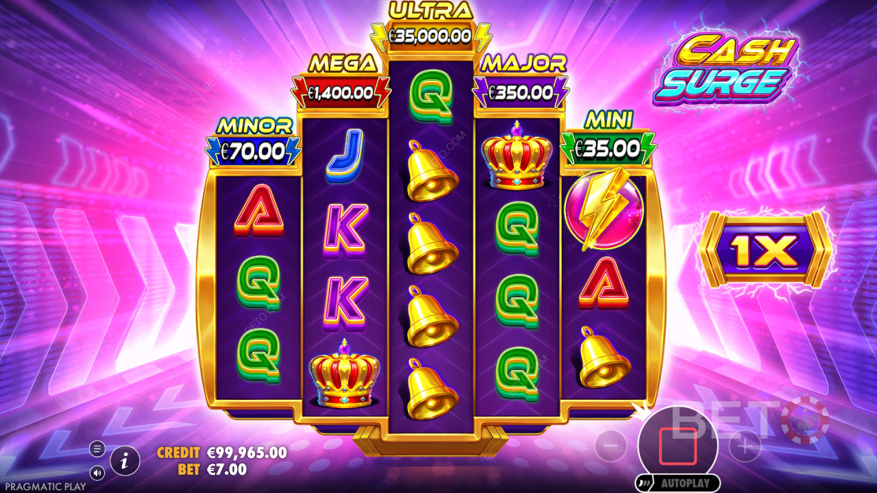 Vyhrajte 5 000x svou sázku ve slotu Cash Surge!