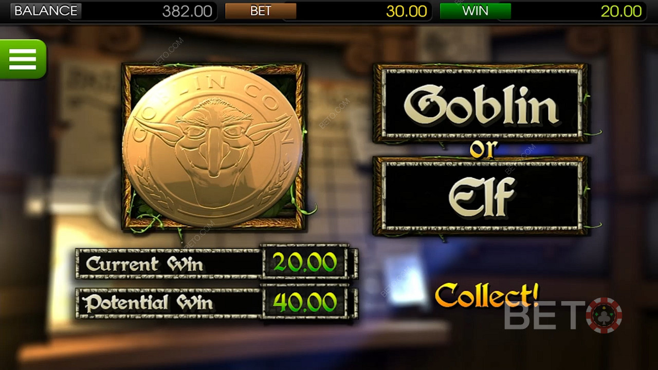 Rozsah sázek ve hře Greedy Goblins začíná na 0,02 € a dosahuje maximální sázky 150 €.