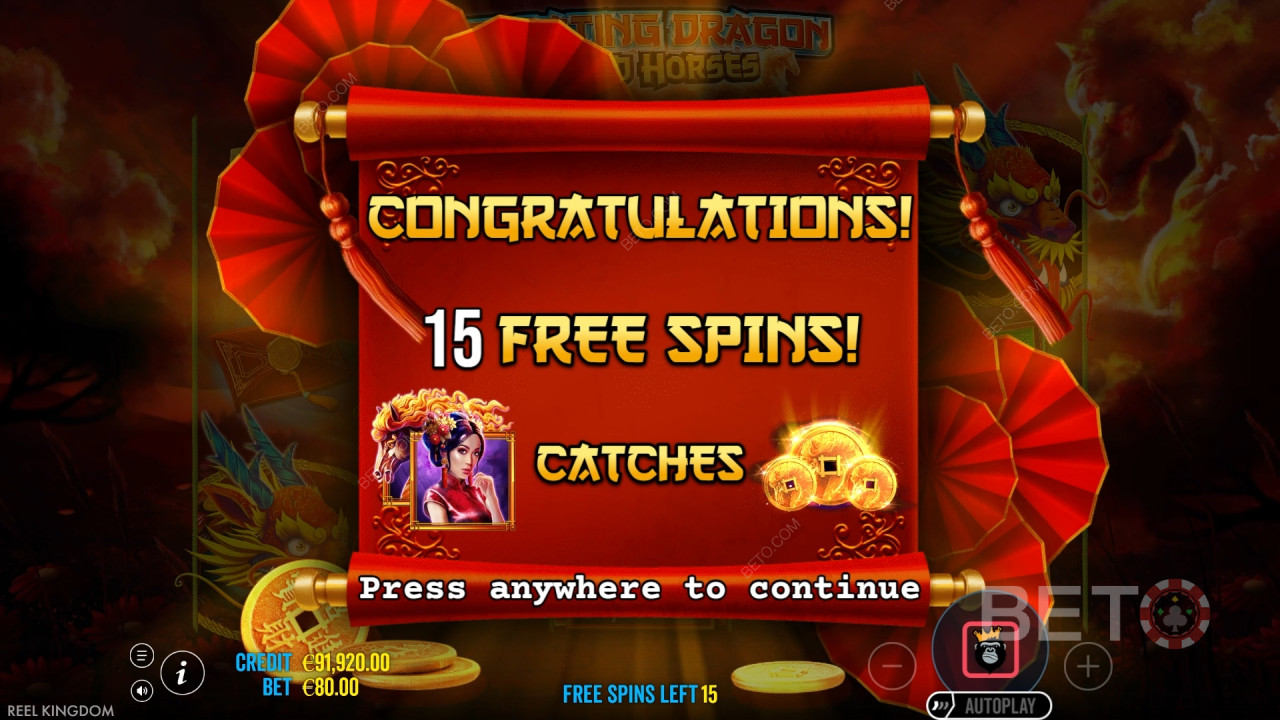 Floating Dragon Recenze hry Wild Horses od BETO Slots