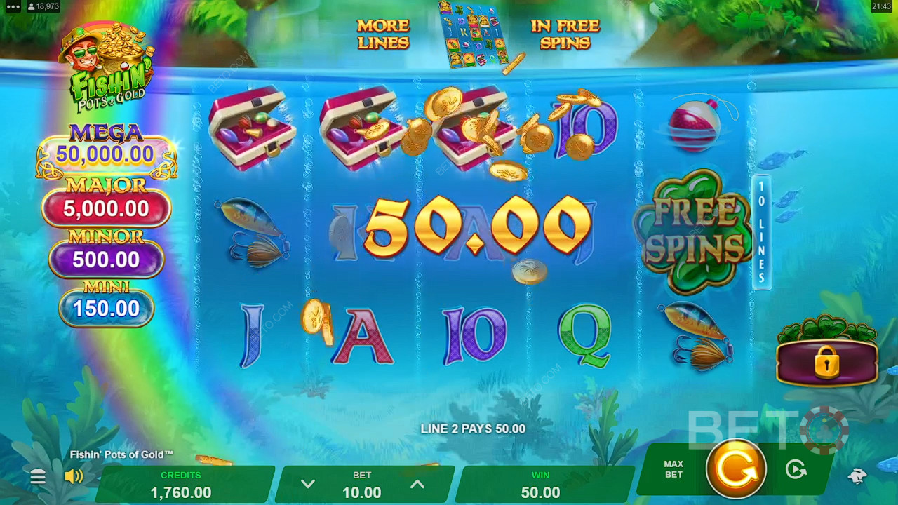 Stojí hrací automat Fishin