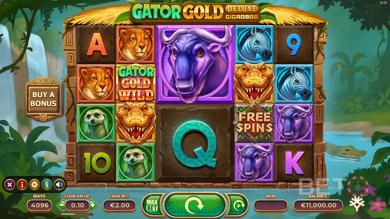 Gator Gold Deluxe Gigablox Recenze podle BETO Slots