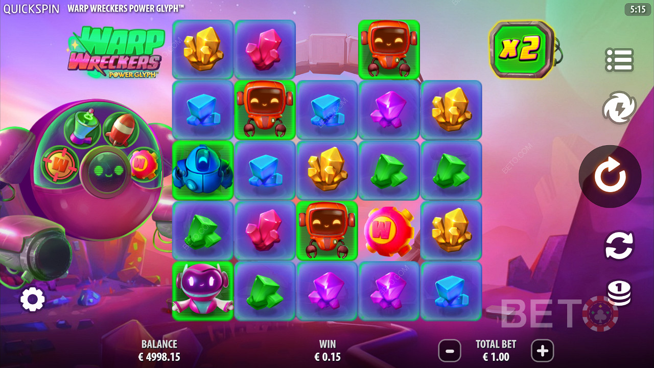 Warp Wreckers Power Glyph Hrát Zdarma