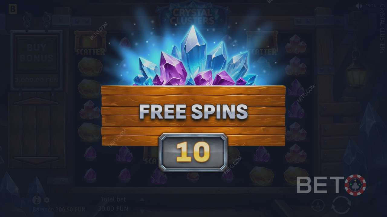 Jak hrát hru Crystal Clusters od BGaming