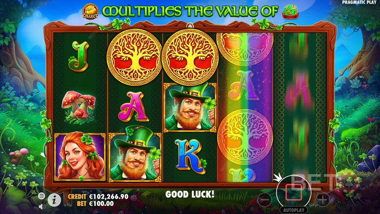 Vysvětlení bonusových funkcí ve hře Clover Gold od Pragmatic Play