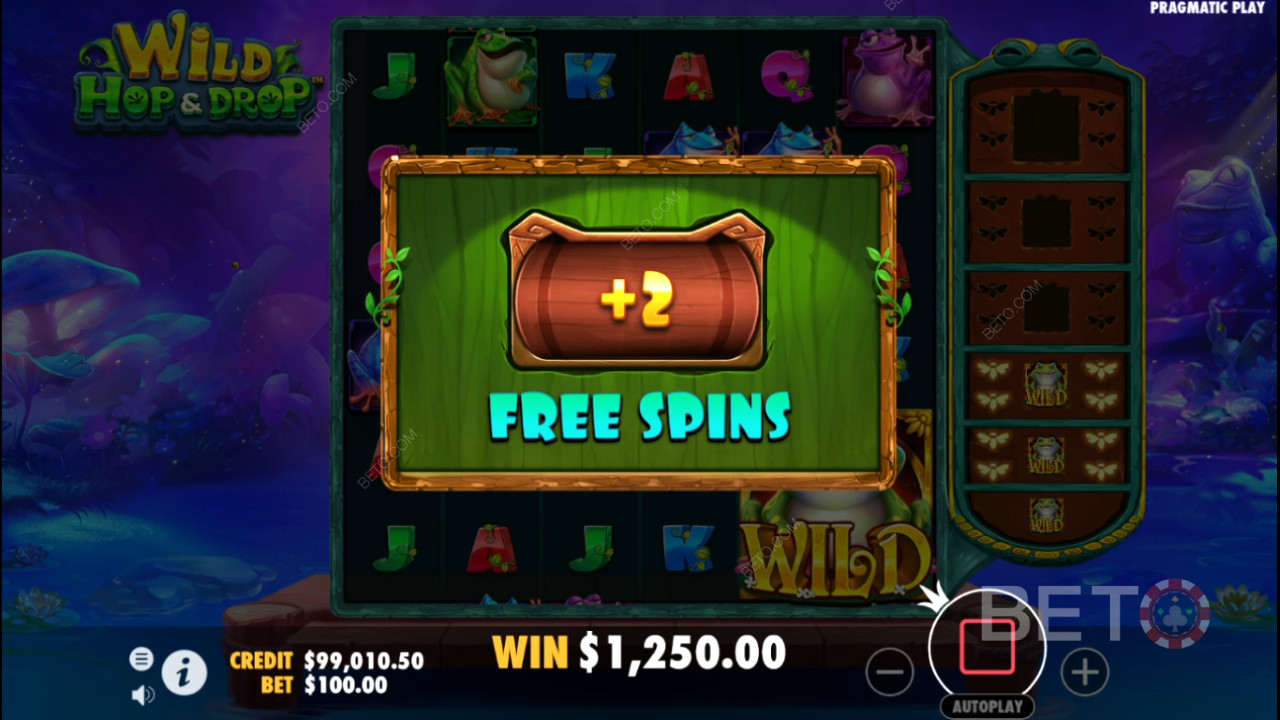 Vyhrajte 5 000x svou sázku ve video automatu Wild Hop and Drop!