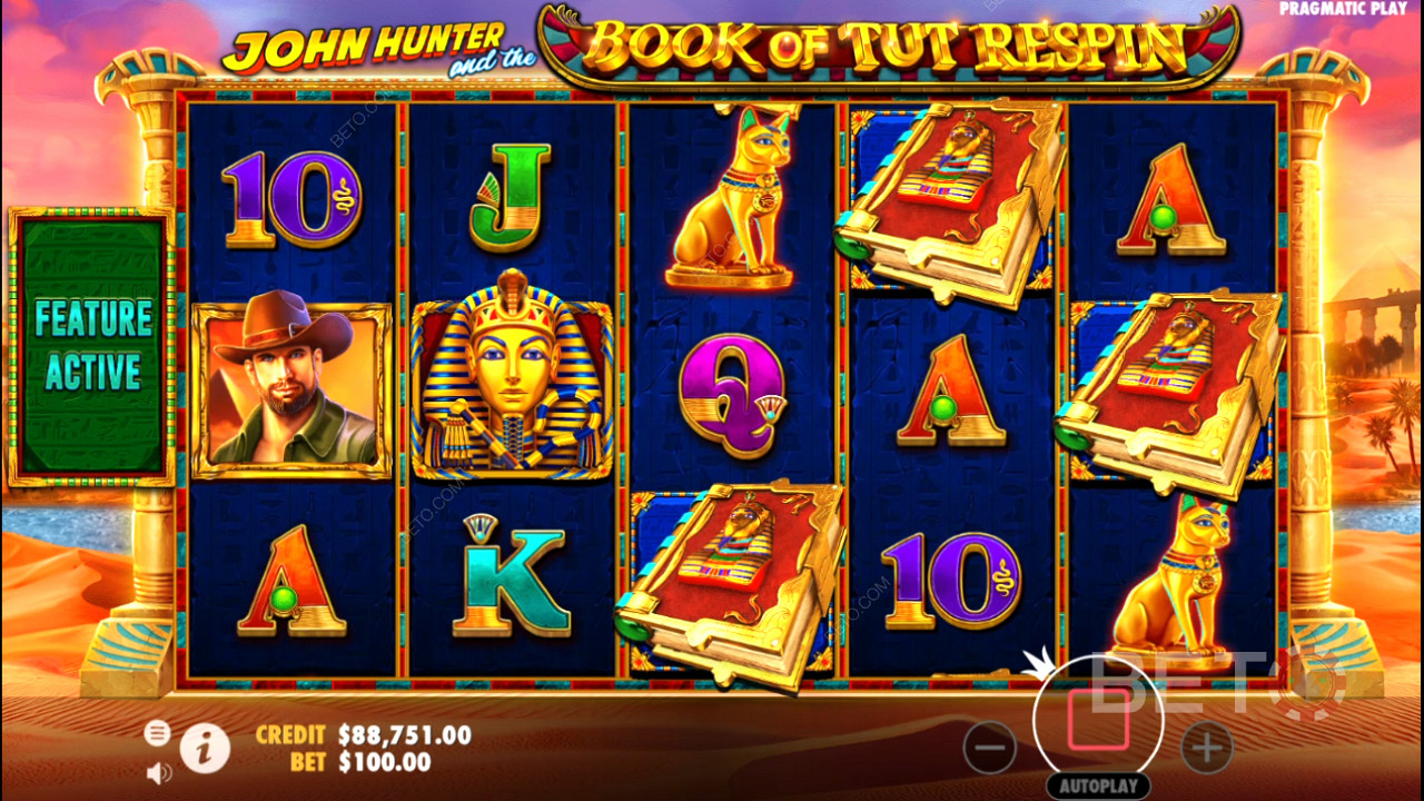 John Hunter and the Book of Tut Respin Recenze podle BETO Slots