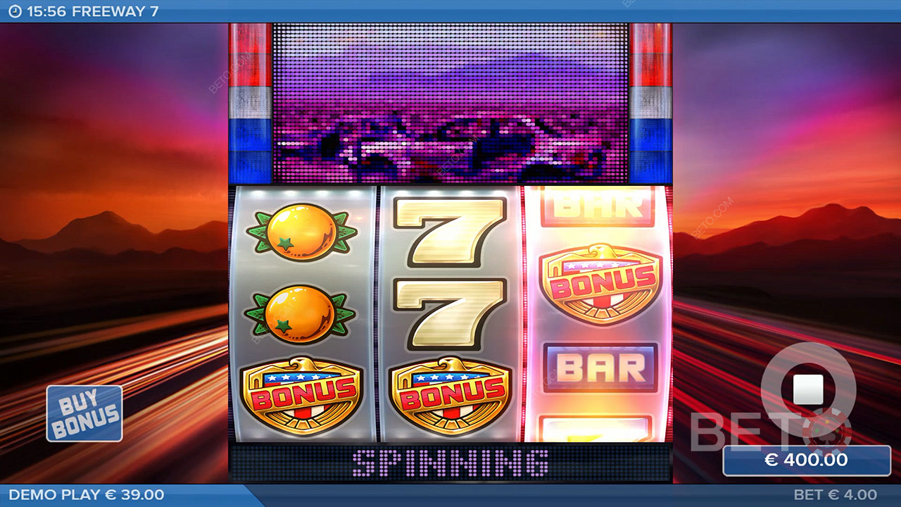 Když padnou 3 bonusové symboly, spustí se Free Spins.