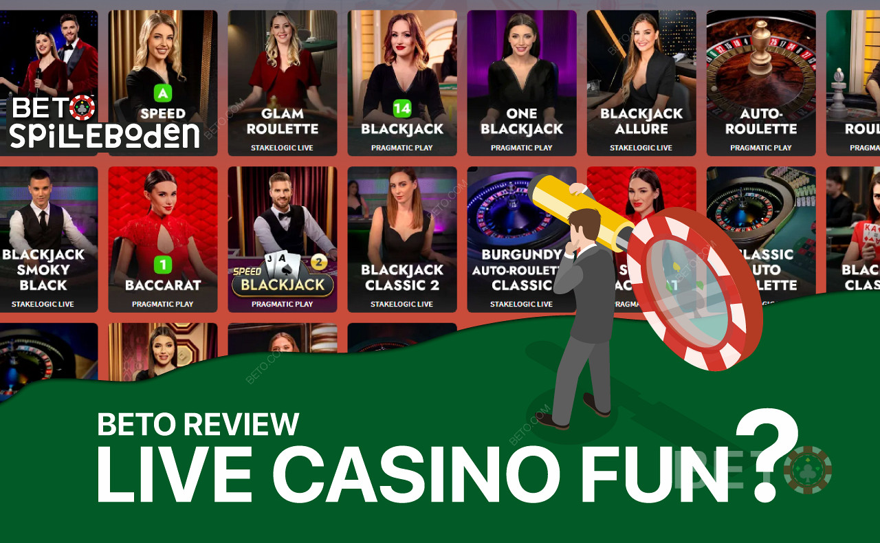 Testujeme, zda Live Casino, které nabízí Spilleboden, stojí za váš čas.