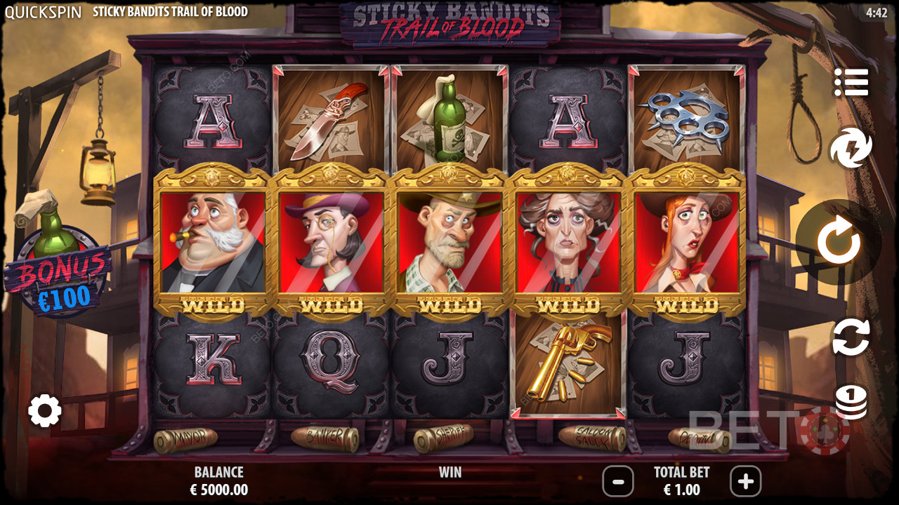Sticky Bandits Trail of Blood Recenze podle BETO Slots