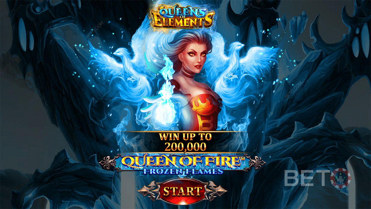 Ve slotu Queen of Fire - Frozen Flames můžete vyhrát až 2 000násobek svého vkladu.
