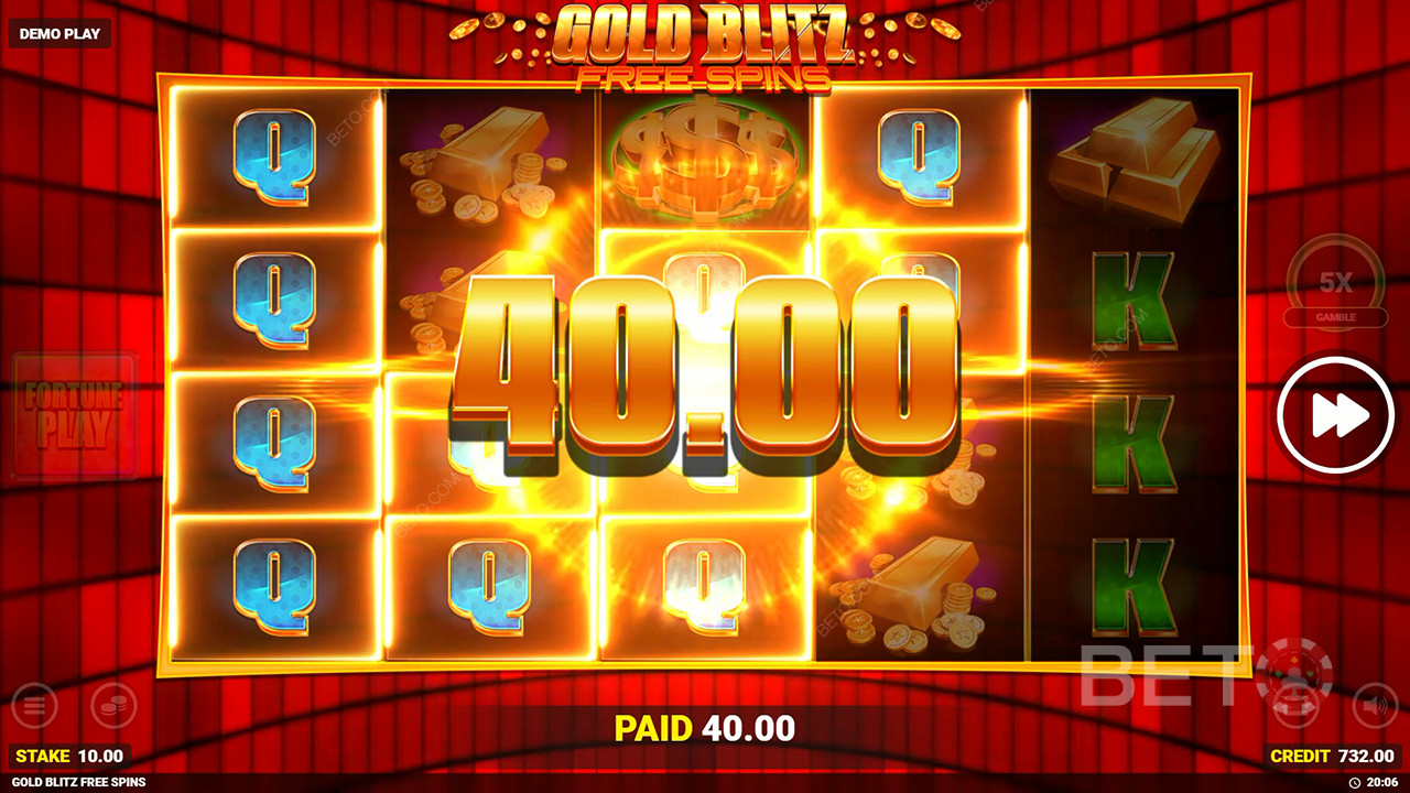 Vyhrajte 50 000x svou sázku ve slotu Gold Blitz Free Spins!