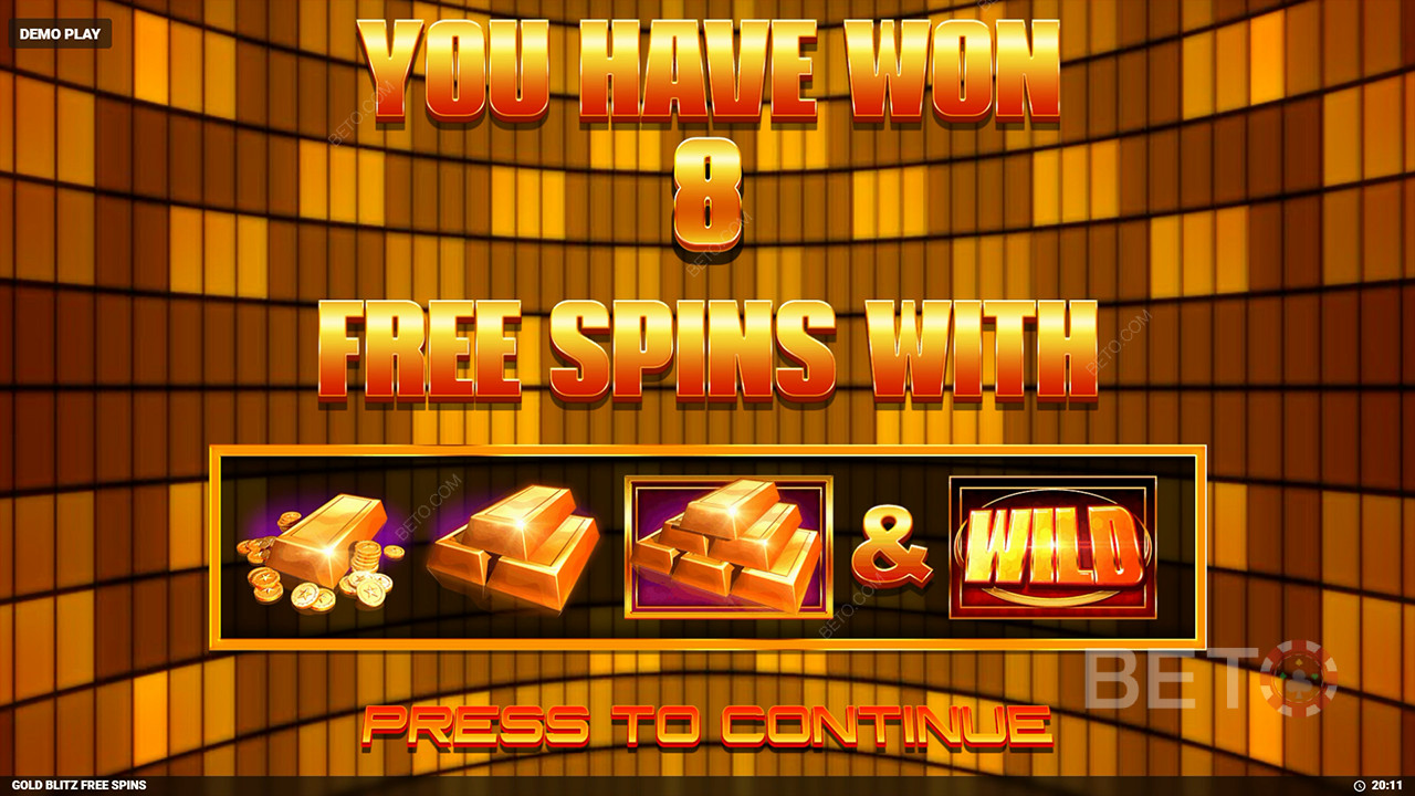 Verdikt pro Gold Blitz Free Spins Slot