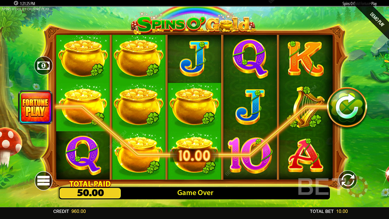 Stojí hrací automat Spins O
