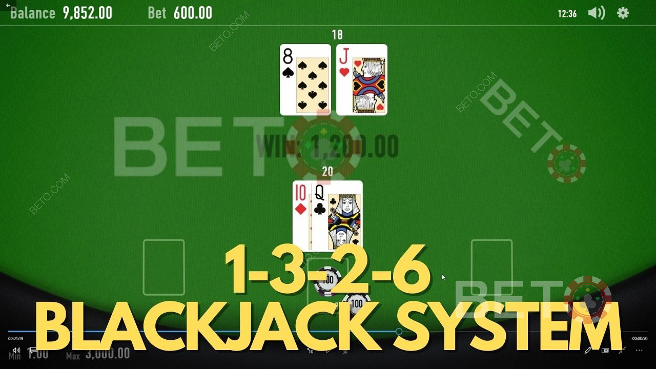 1 3 2 6 Systém sázení na blackjack - jak používat strategii