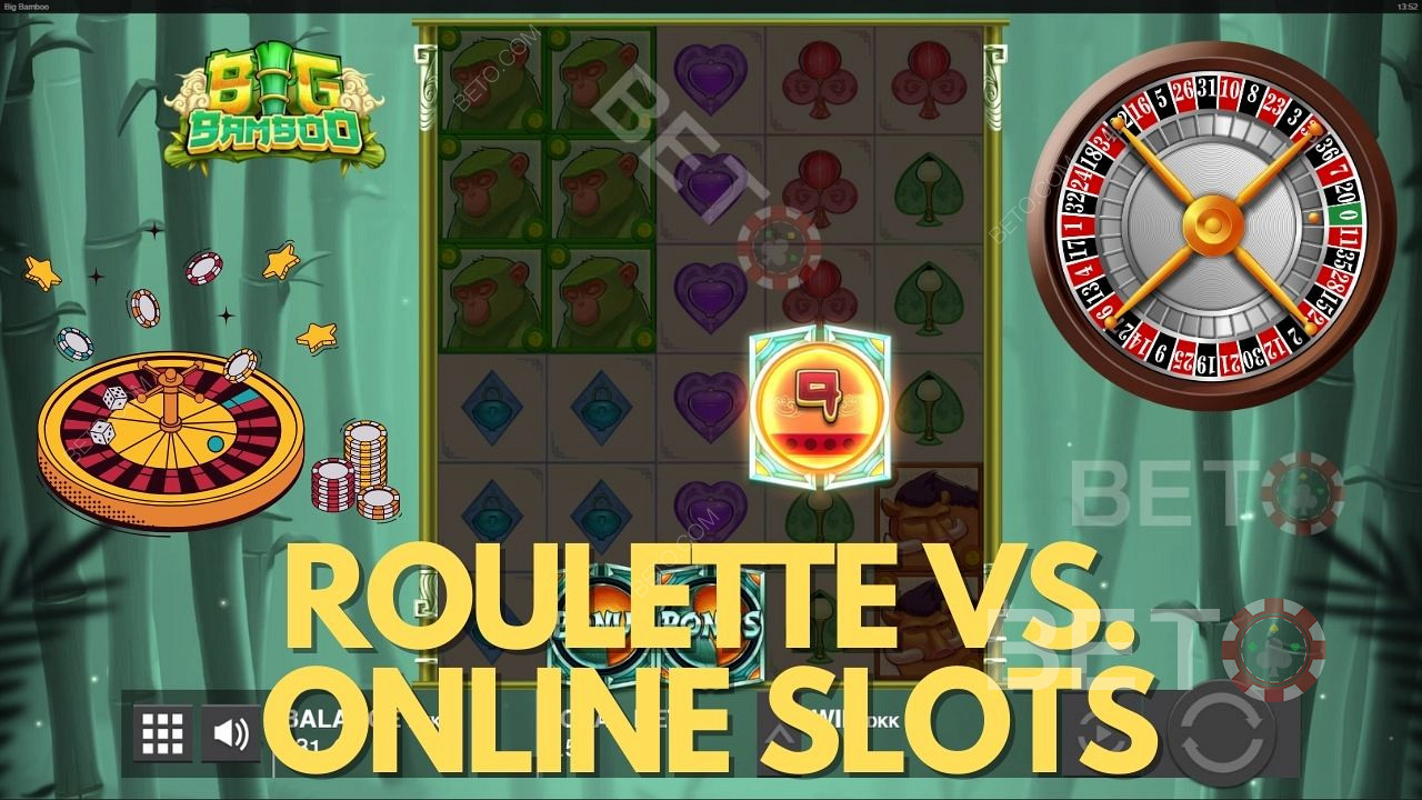 Online sloty ve srovnání s ruletou - průvodce kasinovými mýty a fakty