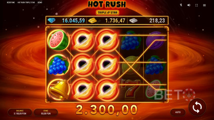 Hot Rush Triple Star herní automat - Zdarma hry a recenze (2025) 
