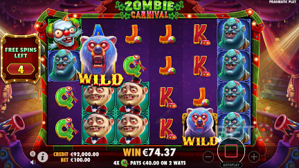 Zombie Carnival herní automat - Zdarma hry a recenze (2023) 