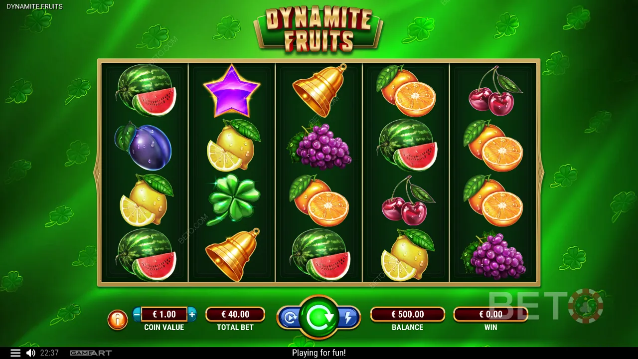 Ukázka hry Dynamite Fruits