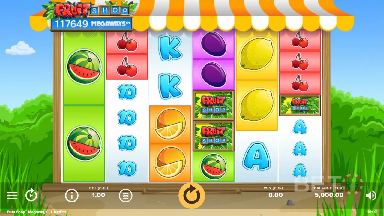 Ukázkové video ze hry Fruit Shop Megaways